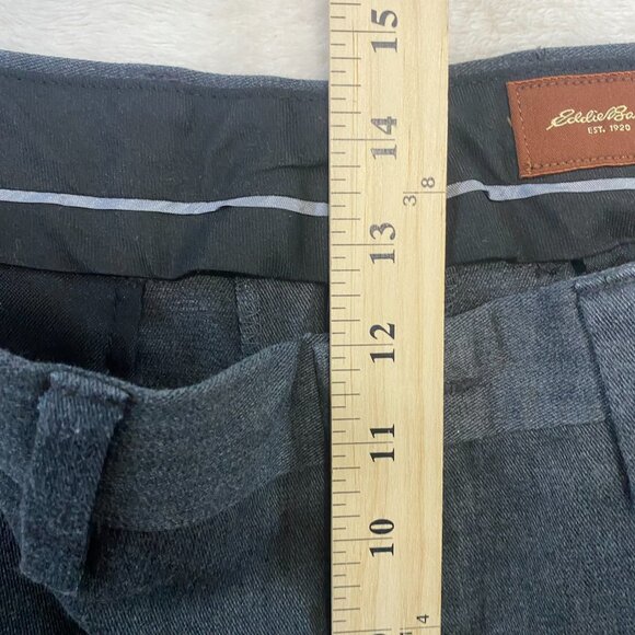 EDDIE BAUER Nano Care Dress Casual Pleated Ruston Fit Pants Charcoal 36 x 29 - Picture 9 of 9